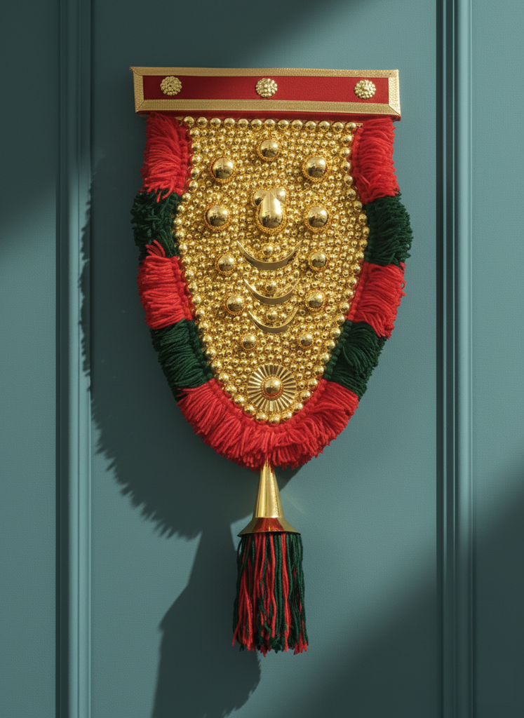 Traditional Kerala Nettipattam Wall Hanging (Handcrafted)